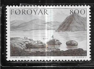Faroe  Islands #124 800o  Moving Stones  (MNH) CV$2.50