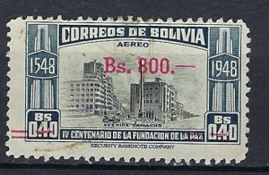 Bolivia C192 Used 1957 issue (mm1579)