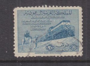 SAUDI ARABIA, 1952 Railway 20g. Blue, used.