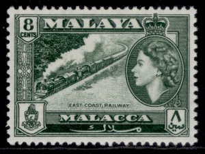 MALAYSIA - Malacca QEII SG43, 8c myrtle-green, LH MINT.