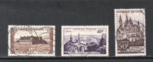 France #670, 673-674   VF/XF, Used, CV $3.25 ....  2010640