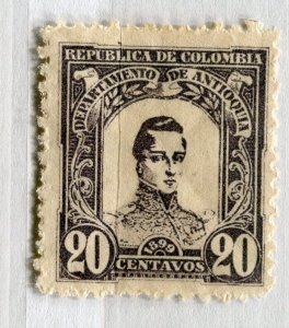 COLOMBIA; ANTIOQUINA 1899 Cordoba issue Mint hinged 20c. value