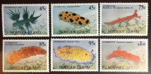 Norfolk Island 1993 Nudibranchs Marine Life MNH