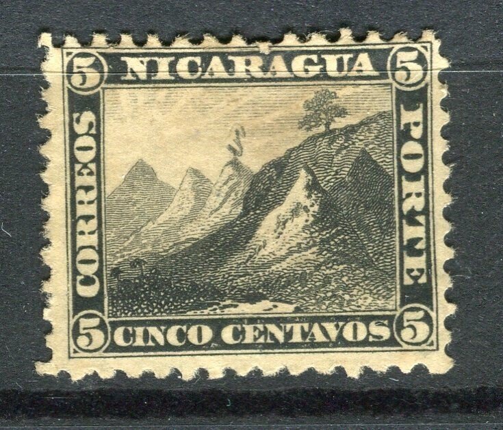NICARAGUA; 1860s classic Perf issue fine Mint 5c. value,