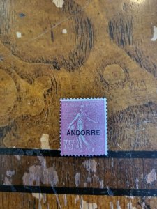 Stamps French Andorra Scott #14 h