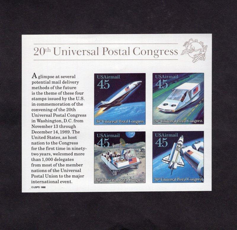 C126 Futuristic Mail Delivery, MNH sheet/4