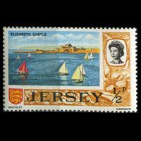 JERSEY 1971 - Scott# 34 Castle 1/2p LH