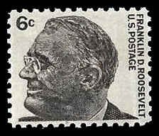 PCBstamps   US #1284a 6c F.D. Roosevelt, tagged, MNH, (13)