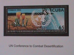 CUBA-2003-SC#4326-ST.641-UN COMBAT DESERTIFICATRION CONFERENCE CTO-VF LAST ONE-