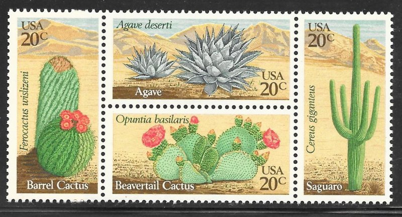 USA 1942-1945: 20c Desert Plants, MNH, VF