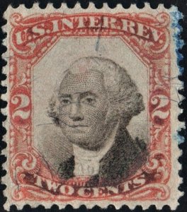 R135 2¢ Third Issue Documentary Stamp (1871) Used