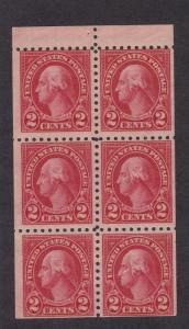 583a Booklet Pane original gum never hinged with nice color cv $ 200 ! see pic !