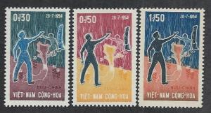 VIETNAM SC# 239-41 F-VF LH 1964