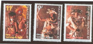 French Polynesia #719-721  Single (Complete Set)