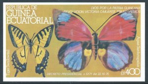 Equatorial Guinea #Butterflies - Imperf SS NH