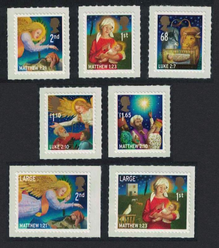 Great Britain Christmas 7v Self-adhesive issue 2011 SG#3242-48