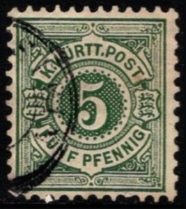 Vintage Germany Local Post Five Pfennig Royal Württemberg