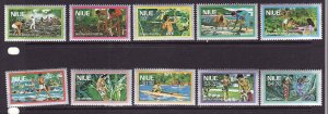 Niue-Sc#222-31- id9-Unused NH set-Fishing-Harvesting-1978-