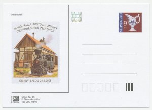 Postal stationery Slovakia 2005 Steam train