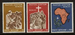 Vatican City 473-5 MH Pope Paul VI, Map