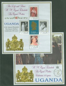 Uganda #1607-1608 Mint (NH) Souvenir Sheet (Queen) (Royalty)