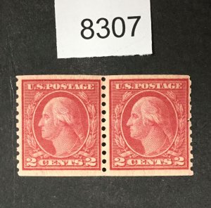 MOMEN: US STAMPS # 492 MINT OG NH PAIR LOT #B 8307