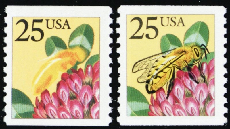 2281I, Mint NH 25¢ Black Eng Color Omitted Error With Normal - Stuart Katz