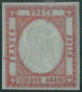 87840 - Antichi Stati SARDEGNA - FRANCOBOLLO - Sass # 21 * Nuovo DIENA CAFFAZ