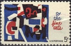 #1259, Single, \Abstract Design\, MNH .5 Cent 