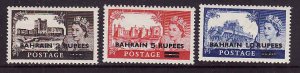 Bahrain-Sc#96-98-Unused hinged QEII set-1955-