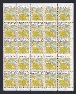 2x Canada 50 stamp Sheets;  100x17c stamps MNH Niagara-Arcadia sent folded