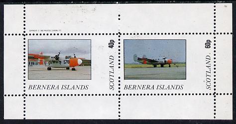 Bernera 1982 Aircraft #03 perf  set of 2 values (40p &...