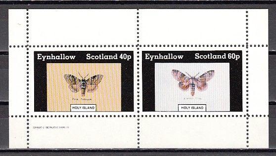 Eynhallow, 1982 issue. Moths sheet/2. E4