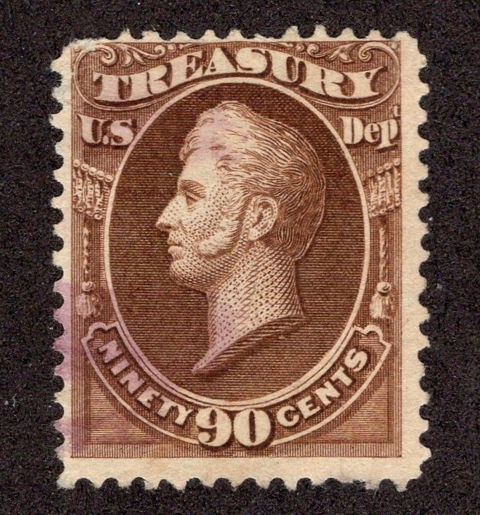 US #O113 Purple Cancel Ninety Cent Treasury Dept *Minor Fault* ~jm-1044