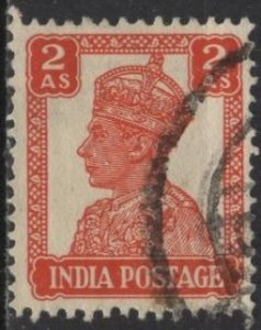 India 173 (used) 2a George VI, scarlet (1941)