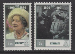 KIRIBATI SG341/2 1990 90TH BIRTHDAY OF QUEEN ELIZABETH MNH