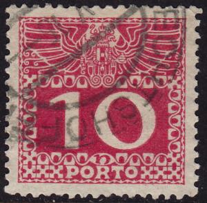 Austria - 1910 - Scott #J38 - used