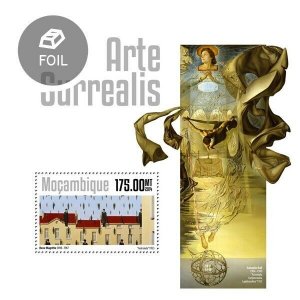 2014 MOZAMBIQUE MNH. SURREALISM ART  |  Michel Code: 7444 / Bl.928