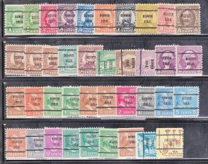 Precancels - 39 Different Colorado Bureau Precancels