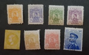 SERBIA Unused MH and Used Stamp Lot T3727