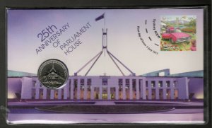 AUSTRALIA-PNC-FDC-25th ANNIVERSARY OF PARLIAMENT HOUSE-2013.