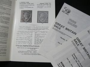 ROBSON LOWE AUCTION CATALOGUE 1979 GREAT BRITAIN 'JOHNSTON' COLLECTION