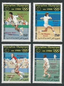 1988 Comoro Islands 844-847 Overprint # 788-791 14,00 €