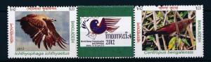 [38977] Bangladesh 2012 Birds Vögel Oiseaux Ucelli  Stamp show MNH