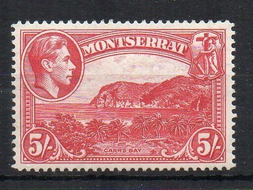 Montserrat 1942 5s perf 14 MH