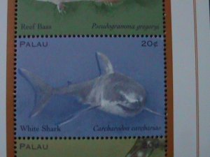 ​PALAU-1969  TROPICAL MARINELOVELY  FISHES OF ATLANTIC OCEAN -MNH SHEET  VF