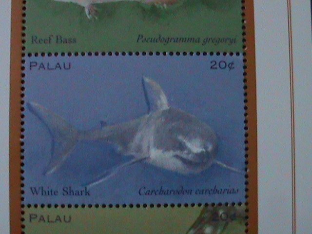​PALAU-1969  TROPICAL MARINELOVELY  FISHES OF ATLANTIC OCEAN -MNH SHEET  VF