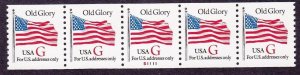 PNC5 32c G Rate WA S1111 US #2891 5 Digit Purple BN Bot Set 5 MNH