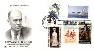 #4558 Edward Hopper Combo Artcraft FDC