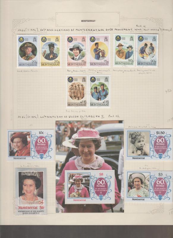 Montserrat Used Stamp Collection